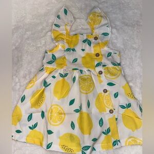 Adorable lemon floral dress baby